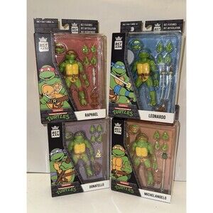 TMNT BST AXN Leo Raph Donnie Mikey Set 4 NINJA TURTLES Loyal Subjects 2024